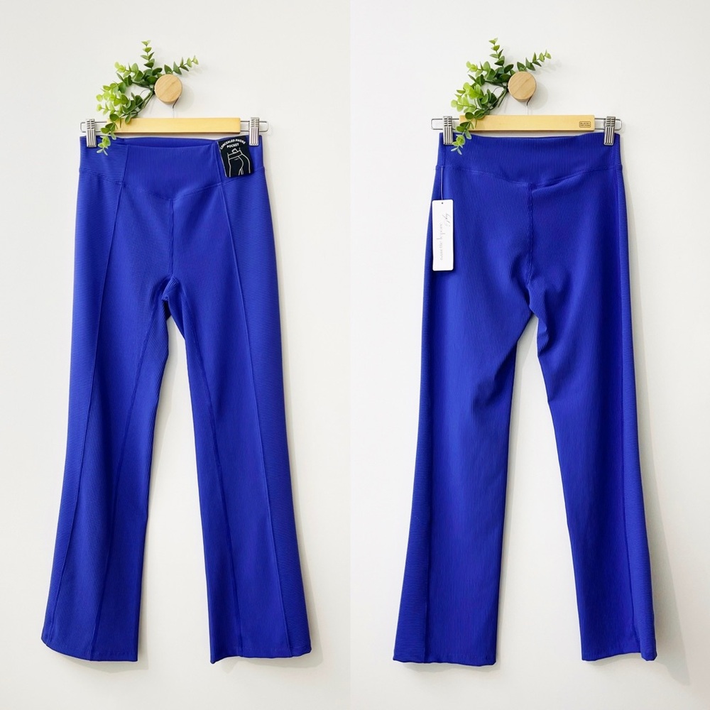 Nanette Lepore Play NWT Deep Blue Athletic Yoga Pants Size Small